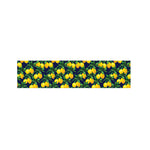 Tropical Lemon Pattern Print Bed Runner