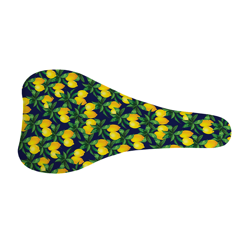 Tropical Lemon Pattern Print Bicycle Seat Cover