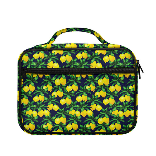 Tropical Lemon Pattern Print Briefcase Bible Bag