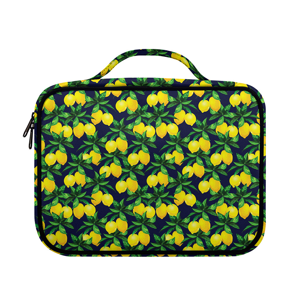 Tropical Lemon Pattern Print Briefcase Bible Bag