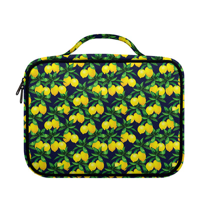 Tropical Lemon Pattern Print Briefcase Bible Bag