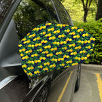 Tropical Lemon Pattern Print Car Side Mirror Covers