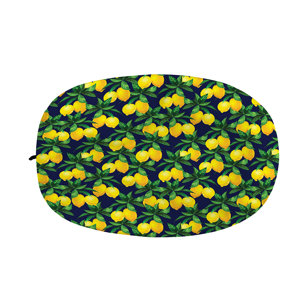 Tropical Lemon Pattern Print Car Side Mirror Covers
