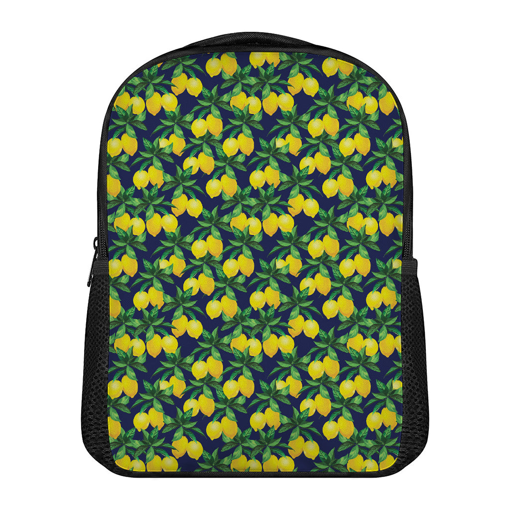 Tropical Lemon Pattern Print Casual Backpack