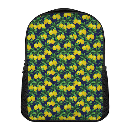Tropical Lemon Pattern Print Casual Backpack