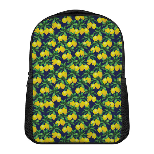 Tropical Lemon Pattern Print Casual Backpack
