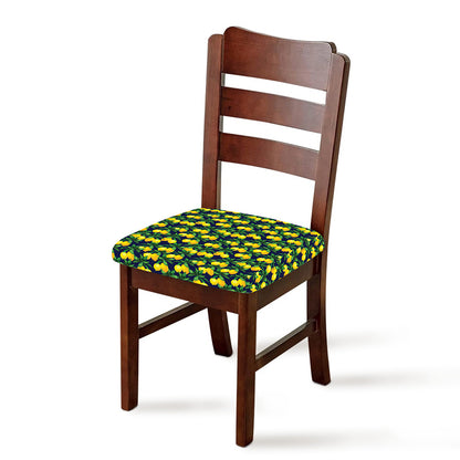 Tropical Lemon Pattern Print Chair Cushion Cover