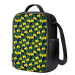 Tropical Lemon Pattern Print Crossbody Lunch Bag