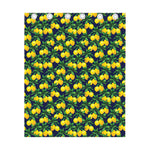 Tropical Lemon Pattern Print Curtain