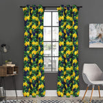 Tropical Lemon Pattern Print Curtain