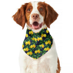 Tropical Lemon Pattern Print Dog Bandana