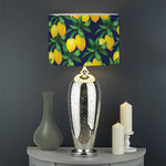 Tropical Lemon Pattern Print Drum Lamp Shade