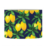 Tropical Lemon Pattern Print Drum Lamp Shade