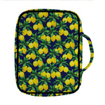 Tropical Lemon Pattern Print Front Pocket Bible Bag