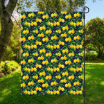 Tropical Lemon Pattern Print Garden Flag