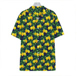 Tropical Lemon Pattern Print Hawaiian Shirt