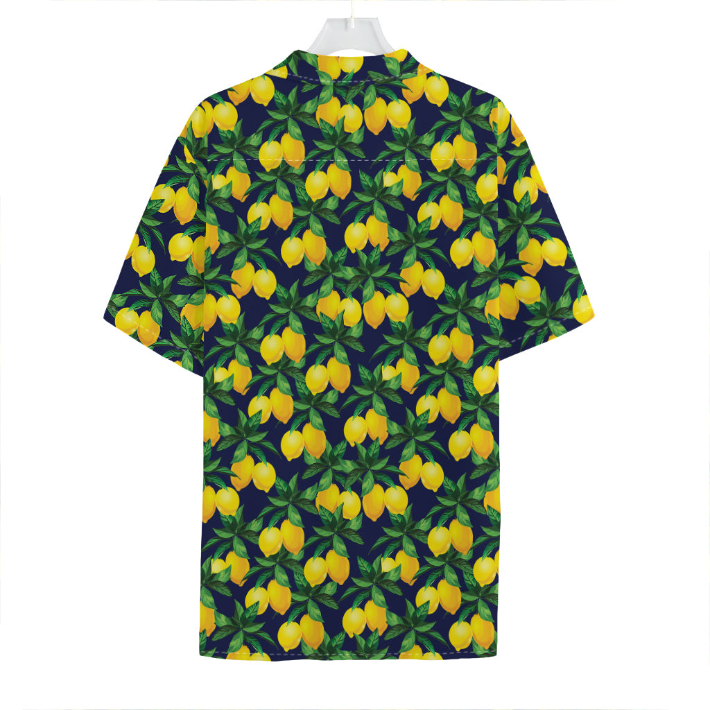 Tropical Lemon Pattern Print Hawaiian Shirt