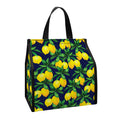Tropical Lemon Pattern Print Insulated Lunch Tote