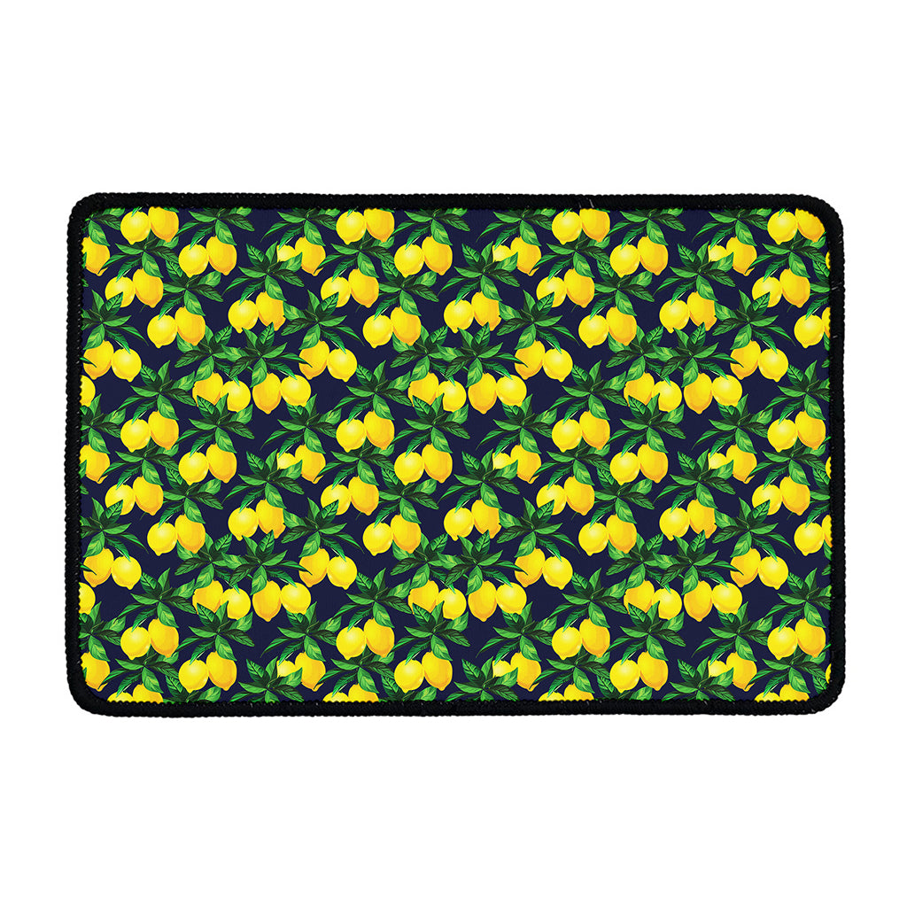 Tropical Lemon Pattern Print Kitchen Mat
