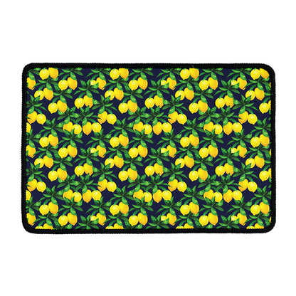 Tropical Lemon Pattern Print Kitchen Mat