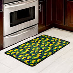 Tropical Lemon Pattern Print Kitchen Mat