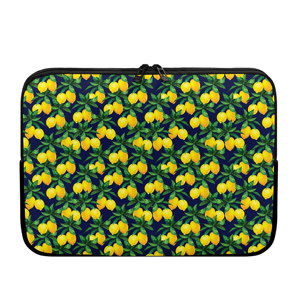 Tropical Lemon Pattern Print Laptop Sleeve