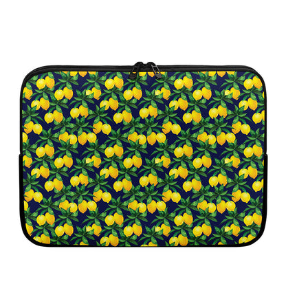 Tropical Lemon Pattern Print Laptop Sleeve