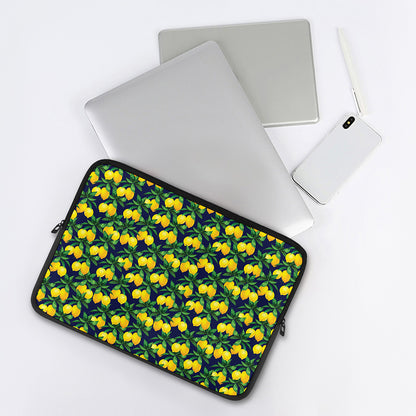 Tropical Lemon Pattern Print Laptop Sleeve