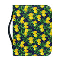 Tropical Lemon Pattern Print Leather Bible Cover