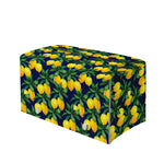 Tropical Lemon Pattern Print Leather Tissue Box Cover