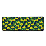 Tropical Lemon Pattern Print Long Kitchen Mat