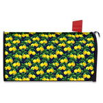 Tropical Lemon Pattern Print Mailbox Cover