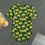 Tropical Lemon Pattern Print Men's Bodysuit