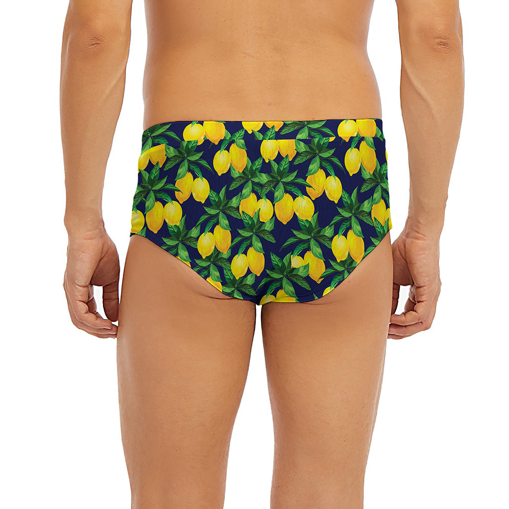 Tropical Lemon Pattern Print Men's Briefs