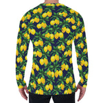 Tropical Lemon Pattern Print Men's Long Sleeve T-Shirt