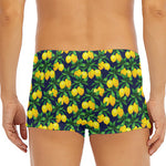 Tropical Lemon Pattern Print Men's Short Boxer Briefs