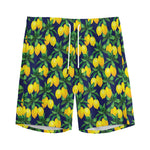 Tropical Lemon Pattern Print Men's Sports Shorts