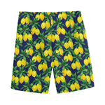Tropical Lemon Pattern Print Men's Sports Shorts