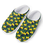 Tropical Lemon Pattern Print Mesh Casual Shoes