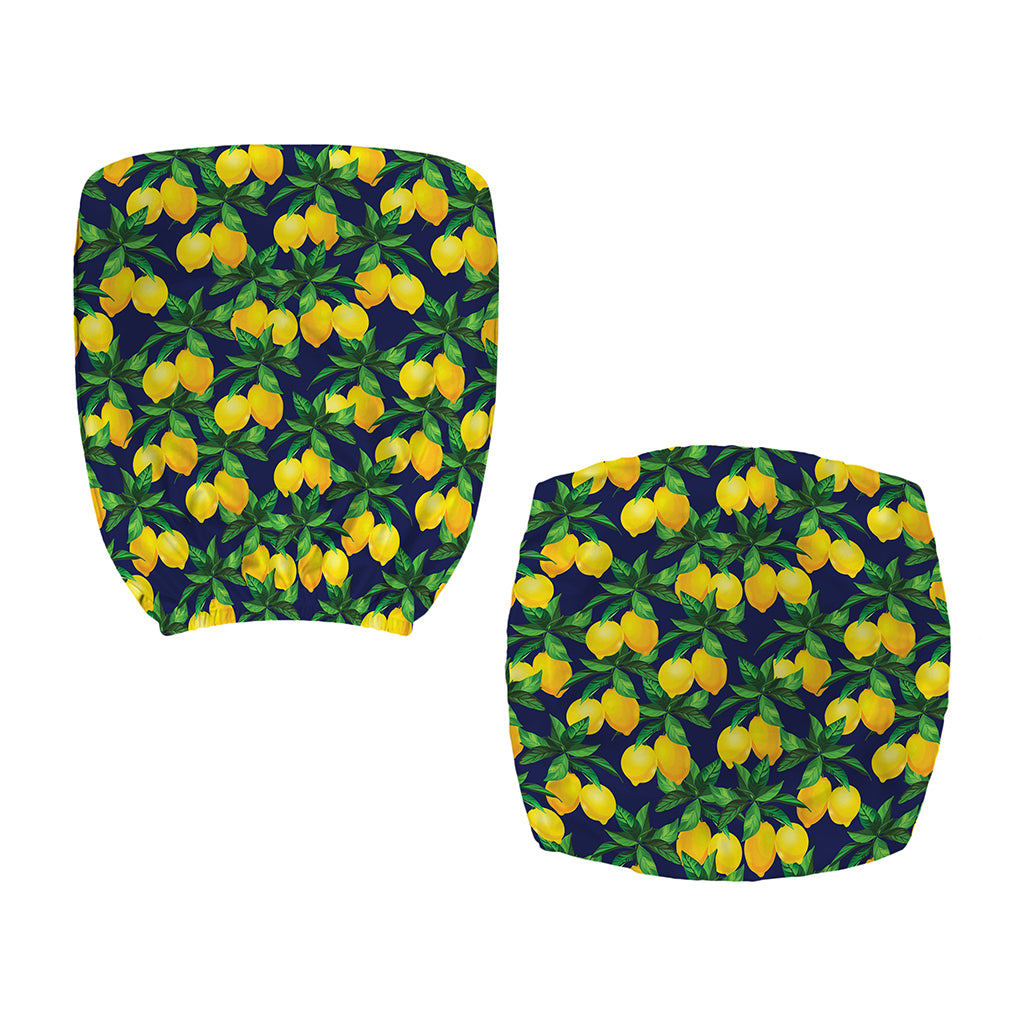 Tropical Lemon Pattern Print Office Chair Cover