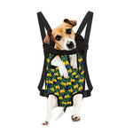 Tropical Lemon Pattern Print Pet Carrier Backpack