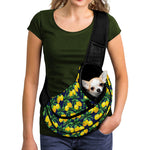 Tropical Lemon Pattern Print Pet Sling Carrier