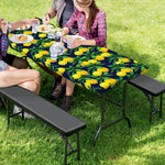 Tropical Lemon Pattern Print Picnic Table Cover