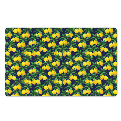 Tropical Lemon Pattern Print Polyester Doormat