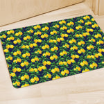 Tropical Lemon Pattern Print Polyester Doormat