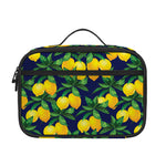 Tropical Lemon Pattern Print Portable Lunch Bag