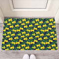 Tropical Lemon Pattern Print Rubber Doormat