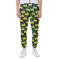 Tropical Lemon Pattern Print Joggers