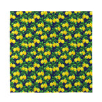Tropical Lemon Pattern Print Silk Bandana