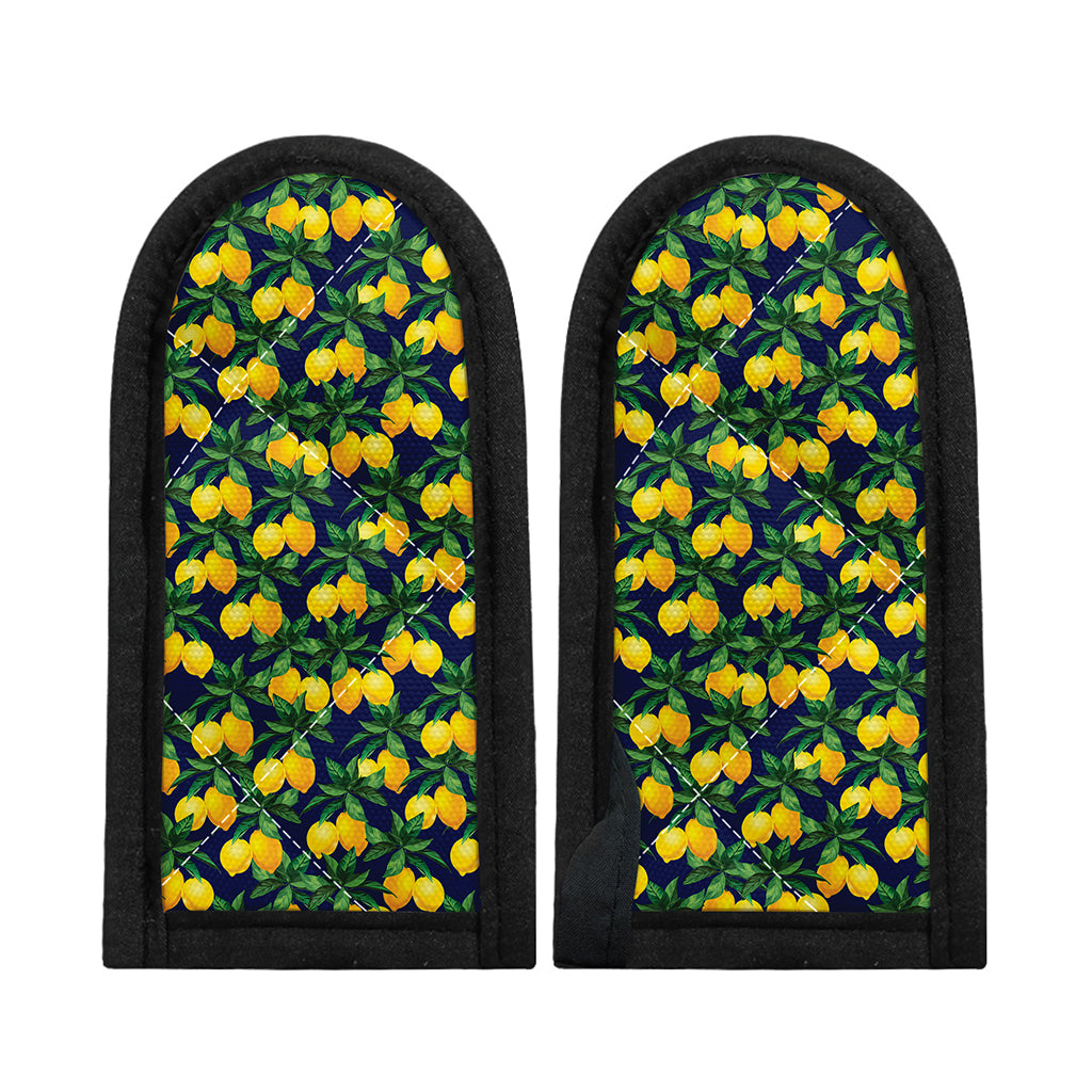 Tropical Lemon Pattern Print Skillet Handle Cover